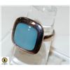 Image 1 : 925 SILVER RING SIZE 7 WITH INLAY