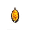 Image 1 : SILVER AND AMBER PENDANT ANTIQUE