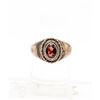 Image 1 : 925 SILVER RING SIZE 7.5 WITH RED STONE