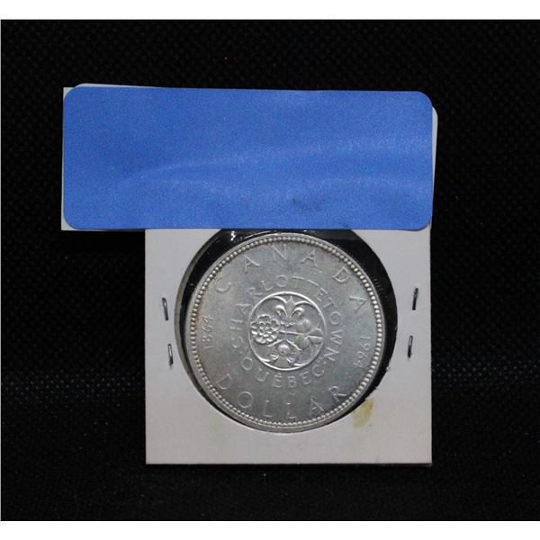 1964 UNCIRC CANADA SILVER DOLLAR COIN