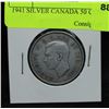 Image 2 : 1941 SILVER CANADA 50 CENT COIN