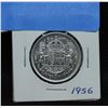 1956 SILVER CANADA 50 CENT COIN EF