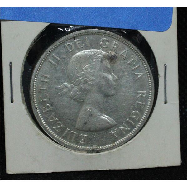 1958 CANADA SILVER DOLLAR COIN