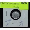 Image 2 : 1899 CANADA SILVER 5 CENT COIN F