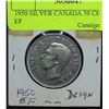 Image 2 : 1950 SILVER CANADA 50 CENT COIN EF