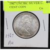 Image 2 : 1967 UNCIRC SILVER CANADA 50 CENT COIN