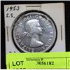 Image 1 : 1953 CANADA SILVER DOLLAR COIN