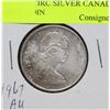 Image 1 : 1967 UNCIRC SILVER CANADA 50 CENT COIN