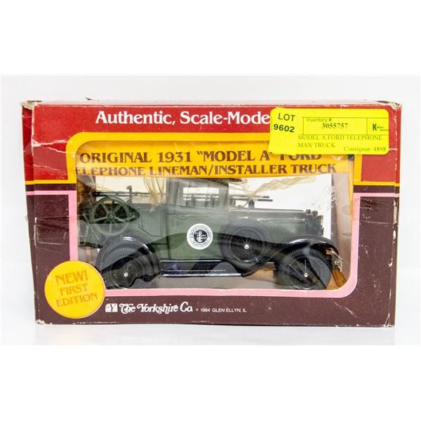 1931 MODEL A FORD TELEPHONE LINEMAN TRUCK