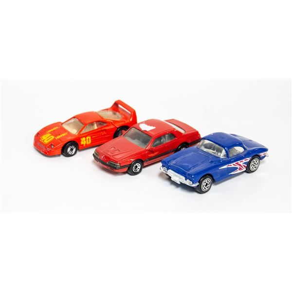 3 PCS 1980'S MATCHBOX /HOTWHEELS - 1962 CORVETTE