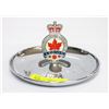 Image 1 : CANADIAN LEGION SILVER TRAY WITH DOUBLE SIDED