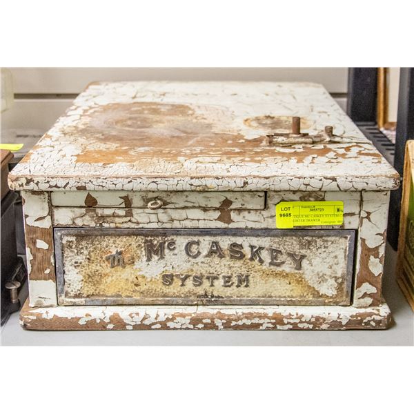 ANTIQUE MC CASKEY SYSTEM CASH REGISTER DRAWER