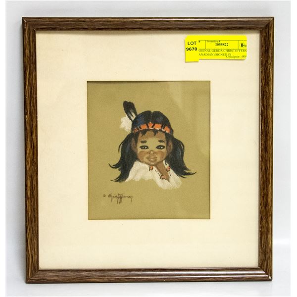 ORIGINAL GERDA CHRISTOFFERSEN (CANADIAN) SIGNED OI