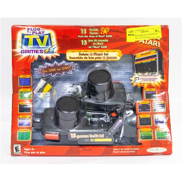 SEALED ATARI PLUG AND PLAY DELUXE 2 PLAYER SET