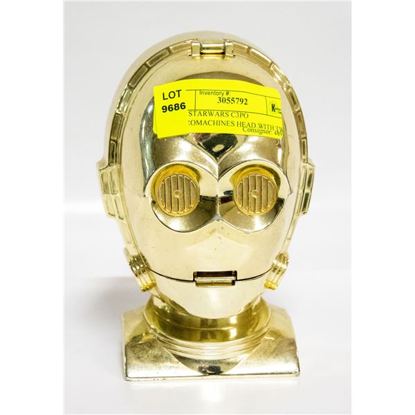 1994 STARWARS C3PO MICROMACHINES HEAD WITH TWO