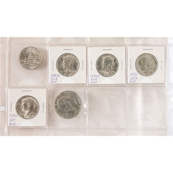 LOT ASSORTED VINTAGE US HALF & DOLLAR COINS