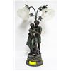 Image 1 : LARGE FIGURAL ROMANTIC STYLE LAMP