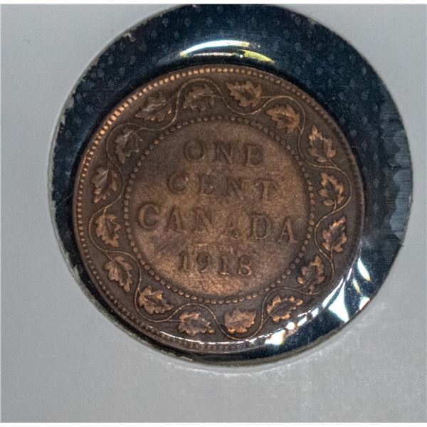 1918 CANADA LARGE PENNY COIN VG