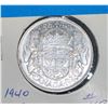 Image 1 : 1940 SILVER CANADA 50 CENT COIN EF