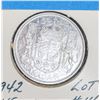 Image 1 : 1942 SILVER CANADA 50 CENT COIN VF
