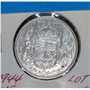 Image 1 : 1944 SILVER CANADA 50 CENT COIN VF