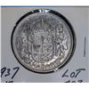 Image 1 : 1937 SILVER CANADA 50 CENT COIN VF