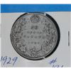Image 1 : 1929 SILVER CANADA 50 CENT COIN VG