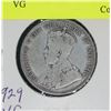 Image 2 : 1929 SILVER CANADA 50 CENT COIN VG