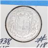 Image 1 : 1938 SILVER CANADA 50 CENT COIN VF
