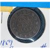 Image 1 : 1859 CANADA LARGE CENT COIN F
