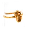 Image 1 : 18KT WOMENS SANDAL GOLD RING; SIZE 6