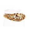 Image 1 : 10KT WOMENS NUGGET DOME GOLD RING; SIZE 4