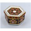 Image 1 : ROYAL CROWN DERBY BONE CHINA TRINKET BOX A.1297