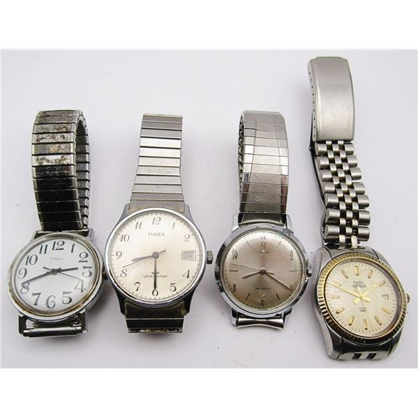 (4) TIMEX VINTAGE MENS WATCHES