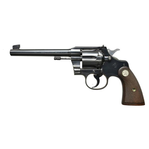 COLT OFFICER'S THIRD MODEL 22 LR TARGET REVOLVER.