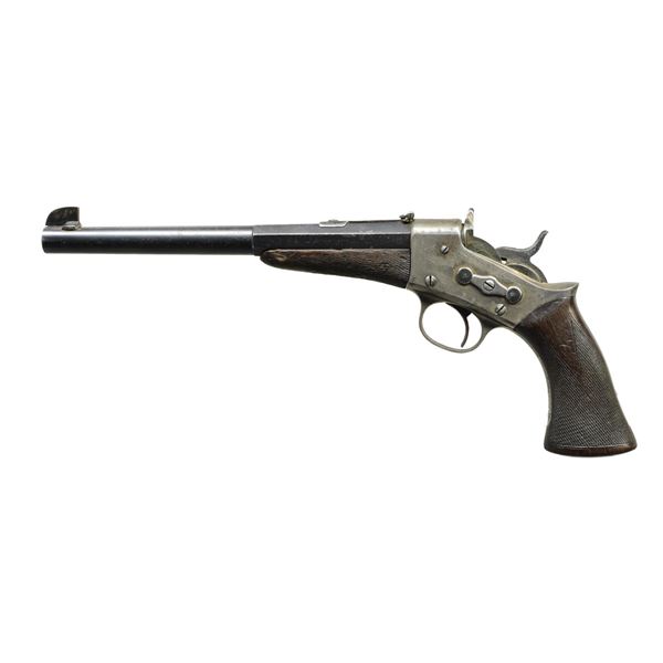REMINGTON MODEL 1891 TARGET ROLLING BLOCK PISTOL.