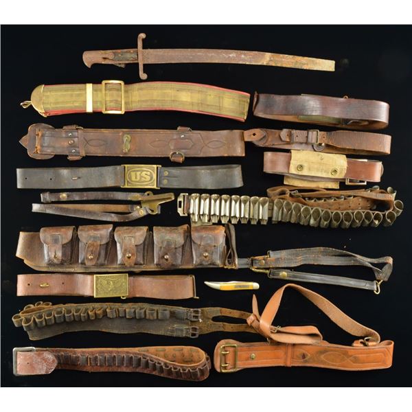MILITARY & CIVILIAN AMMO BELTS & MORE.