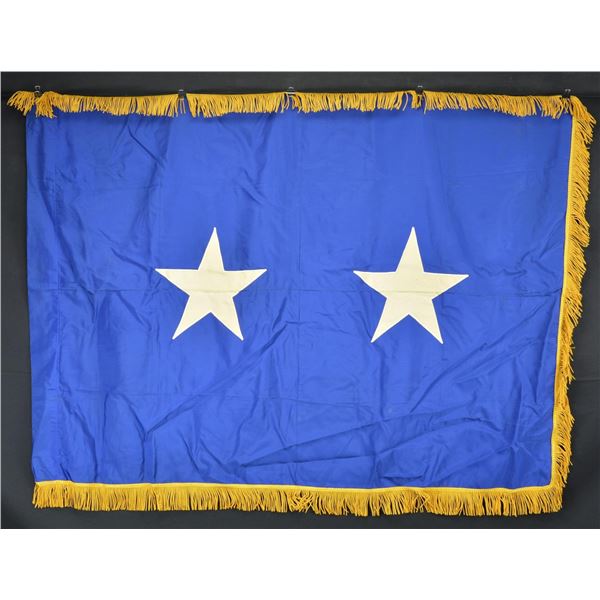 THREE US MILITARY FLAGS.