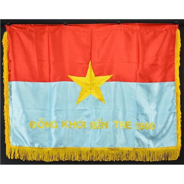 FIVE VIETNAM MILITARY FLAGS.