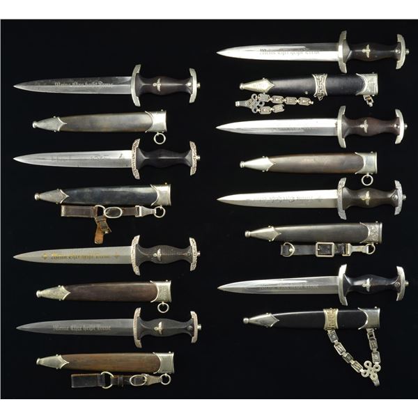 8 REPRODUCTION WWII GERMAN SS DAGGERS.
