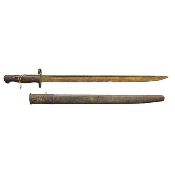 WWI BRITISH PATTERN 1907 BAYONET WITH SCABBARD.