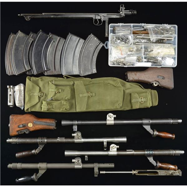 LARGE GROUPING OF BREN LMG PARTS & ACCESSORIES.