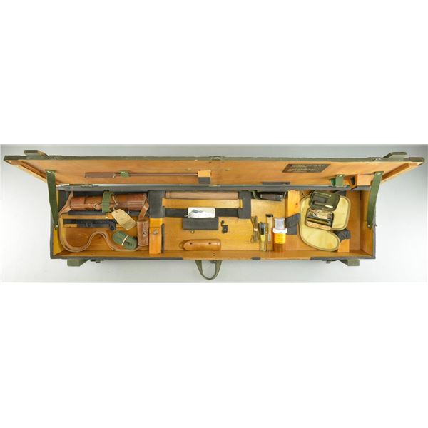 RARE BRITISH L42A1 RIFLE CHEST WITH ACCESSORIES.