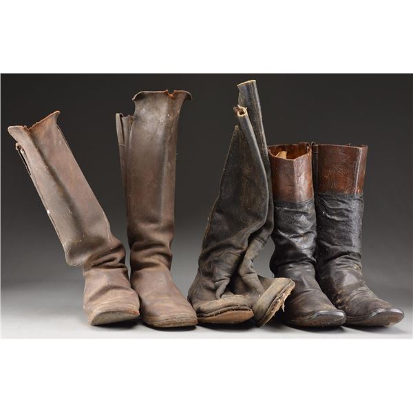 3 PAIR OF CAVALRY STYLE BOOTS FROM THE SECOND HALF
