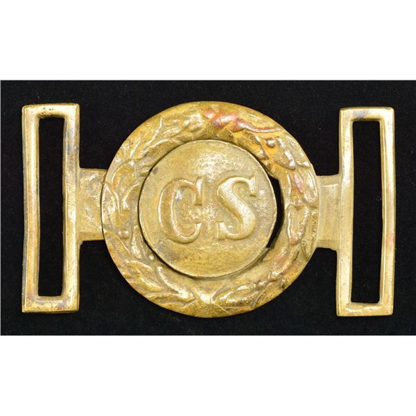CIVIL WAR STYLE 2-PIECE “CS” INTERLOCKING BUCKLE.
