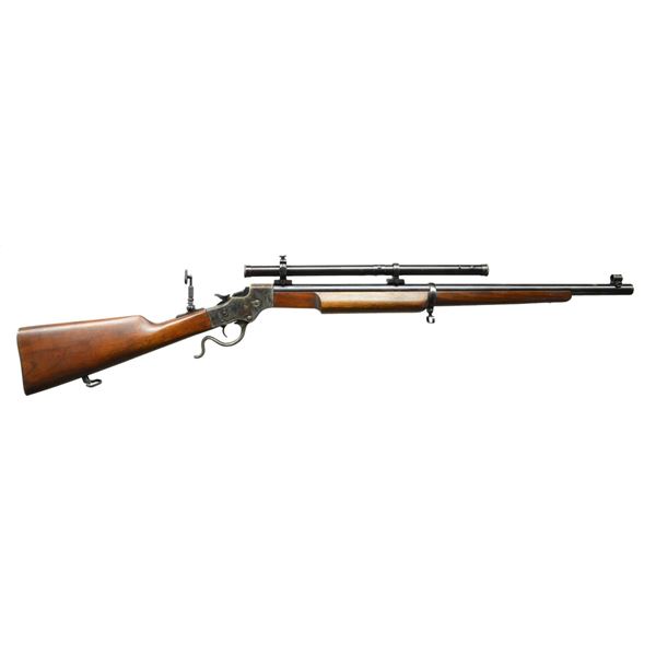 STEVENS 414 ARMORY SINGLE SHOT RIFLE.