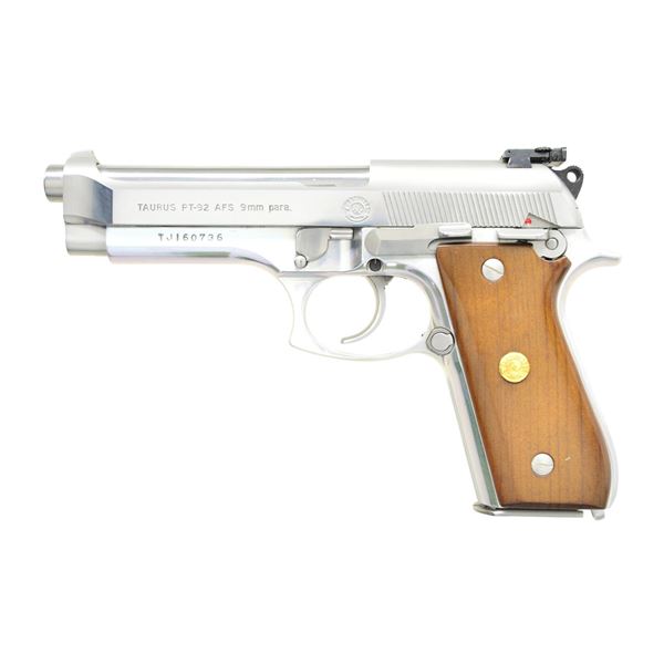 STAINLESS & ALLOY TAURUS PT-92 AFS PISTOL.