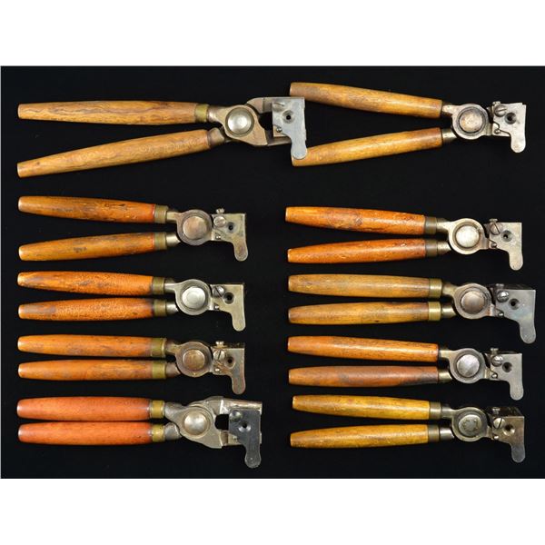 10 IDEAL SINGLE CAVITY BULLET MOLDS.