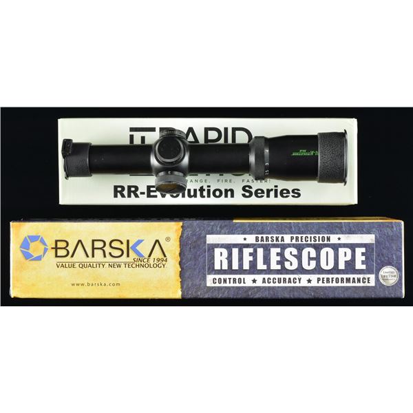 PFI & BARSKA RIFLE SCOPES.