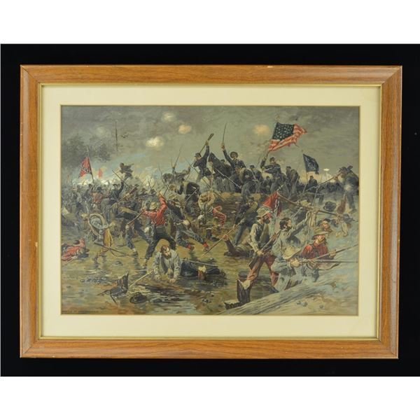 PRANG CHROMOLITHOGRAPH “BATTLE OF SPOTSSYLVANIA".